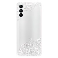 Odolné silikónové puzdro iSaprio - White Lace 02 - Samsung Galaxy A04s