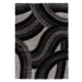 Kusový koberec Indulgence Velvet Carved Grey/Black - 120x170 cm Flair Rugs koberce