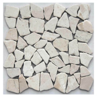 Kamenná mozaika Mosavit Piedra noa blanca 30x30 cm mat PIEDRANOABL