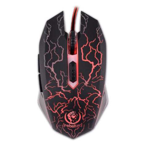 PC herná myš Rebeltec Diablo čierno červená