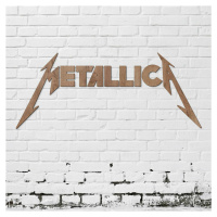 Drevený obraz - Logo METALLICA, Dub tabakový