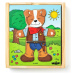 Woody Puzzle šatníková skriňa Psík, 18 dielov