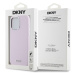 DKNY Liquid Silicone Silver Metal Logo MagSafe Apple iPhone 15 Pro Max DKHMP15XSMCHLP Pink