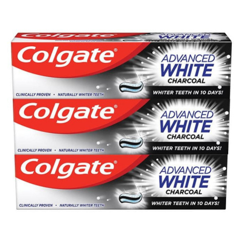 COLGATE Advanced White Charcoal Zubná pasta 3 x 75 ml