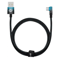 Kábel Baseus Elbow 1m 100W USB to USB-C angled cable (black-blue)