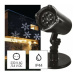 LED vianočný dekoratívny projektor – vločky, vonkajší aj vnútorný, biela (EMOS)