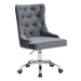 LuxD Kancelárska stolička Jett sivo-strieborná