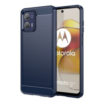 Motorola Moto G73 5G, silikónové puzdro, stredne odolné proti nárazu, brúsené, karbónový vzor, t