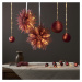 Vínovočervená svetelná dekorácia s vianočným motívom ø 6 cm Bliss – Star Trading