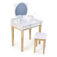 Drevený kozmetický stolík so stoličkou Forest Dressing Table Tender Leaf Toys zrkadlo a 5 zásuvi