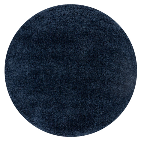 Kusový koberec Shaggy Teddy Navy kruh Rozmery kobercov: 133x133 (priemer) kruh