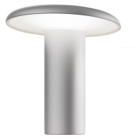 Stolná LED lampa Artemide Takku s dobíjacou batériou, sivá