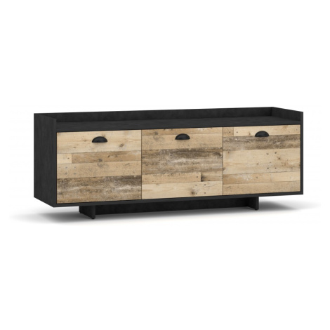 TV stolík Cup 140 cm grafit/drevo VIVALDI