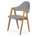 Designová stolička Lona sivá
