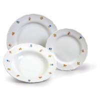 Súprava 18 porcelánových tanierov Thun Ophelia