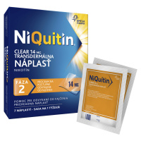 NIQUITIN Clear Transdermálna náplasť 7 x 14 mg