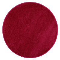 Kusový koberec Eton vínově červený kruh - 80x80 (průměr) kruh cm Vopi koberce