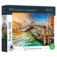 Trefl Prime puzzle 1000 UFT - Romantický západ slnka: Most Rialto v Benátkach, Taliansko