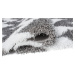 TA Bielo-sivý plyšový koberec so vzorom Sabrina Rozmer: 200x300 cm