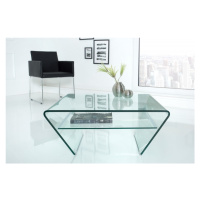 Estila Luxusný sklenený konferenčný stolík Ghost 70cm