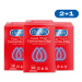 DUREX Kondómy 2+1 Feel Thin Extra Lubricated 3 x 18 ks