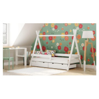 Drevená detská posteľ tipi - 190x80 cm