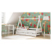 Drevená detská posteľ tipi - 190x80 cm
