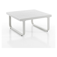 Biely hliníkový konferenčný stolík 80x80 cm Ischia – Tomasucci
