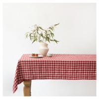 Ľanový obrus 140x350 cm Red Gingham – Linen Tales