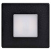 DECENTLY IP44 Black 1.7W NW 100/160lm - Nástěnné vestavné LED svítidlo