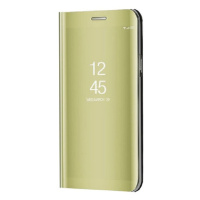 Huawei Mate 40, bočné otváracie puzdro s indikátorom hovoru, Smart View Cover, zlaté (náhradný t