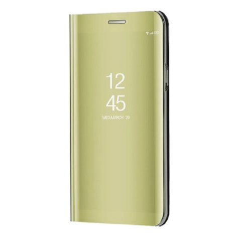 Huawei Mate 40, bočné otváracie puzdro s indikátorom hovoru, Smart View Cover, zlaté (náhradný t