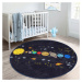 Čierny detský koberec ø 100 cm Comfort – Mila Home