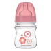 CANPOL BABIES Fľaša so širokým hrdlom Newborn baby ružová 120 ml