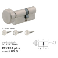 DK - PEXTRA plus combi US G - s gombíkom NIM - nikel matný D 27,5 + V 60 mm