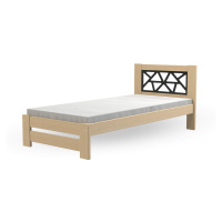 DL Drevená jednolôžková posteľ 90x200 Kosma - borovica