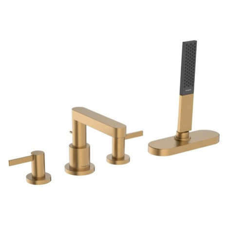 Vaňová batéria Hansgrohe Finoris s vaňovým setom kartáčovaný bronz 76444140