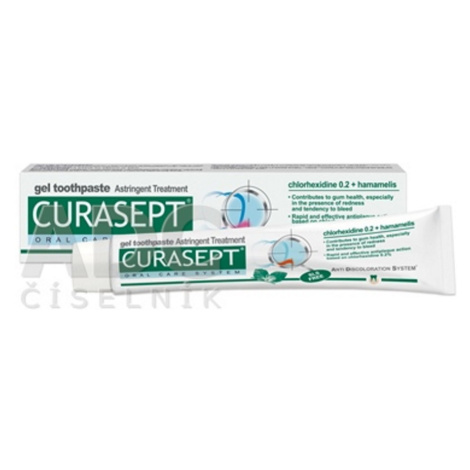 CURASEPT Astringent gélová zubná pasta 75 ml