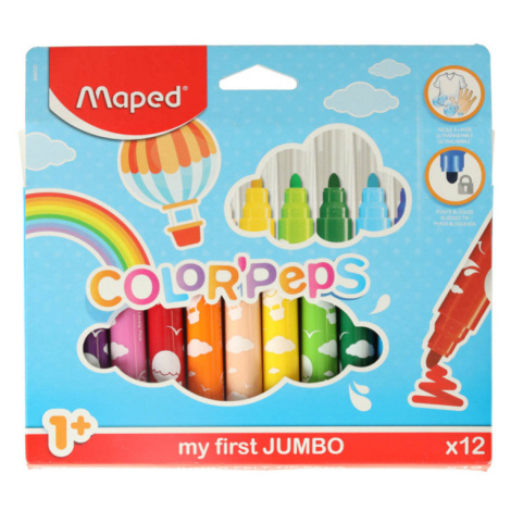 Fixy pre malé deti 1+ Maped 12 farieb