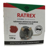 Ratrex Z zrnková návada určená na hubenie potkanov a myší 150g