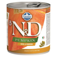 Farmina N&D dog PUMPKIN & quail konzerva 285g