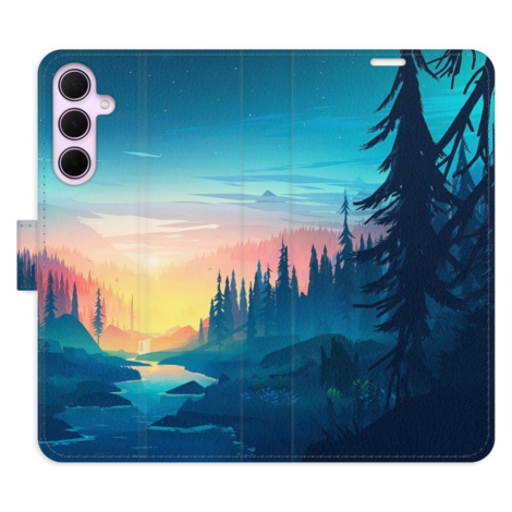 Flipové puzdro iSaprio - Magical Landscape - Samsung Galaxy A35 5G