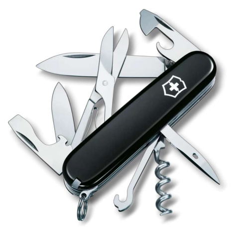 VICTORINOX - Stredný vreckový nôž Climber, 14 funkcií, čierna 1.3703.3