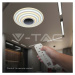 Stropné LED svietidlo 125W, CCT, 13100lm, 500x500mm, stmiev., s ovládačom VT-7961 (V-TAC)