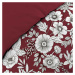 Červeno-biele predĺžené bavlnené obliečky na dvojlôžko 240x220 cm Milady – douceur d'intérieur
