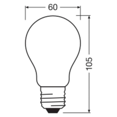 OSRAM LED Classic, matná, E27, 3,8 W, 806 lm, 4 000 K, A60