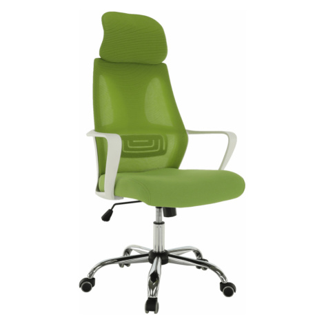 Kancelárske kreslo, zelená/biela, TAXIS Tempo Kondela