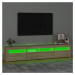 vidaXL TV skrinka s LED svetlami dub sonoma 210 x 35 x 40 cm