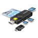 AXAGON CRE-SMP2A USB Smart card & SD/microSD/SIM card PocketReader