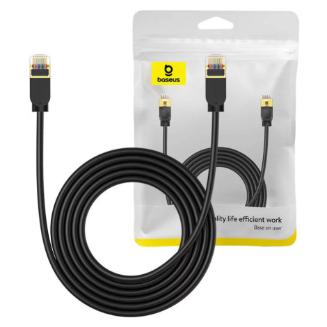 Kábel Baseus Cat 7 10Gb Ethernet RJ45 Cable 3m black